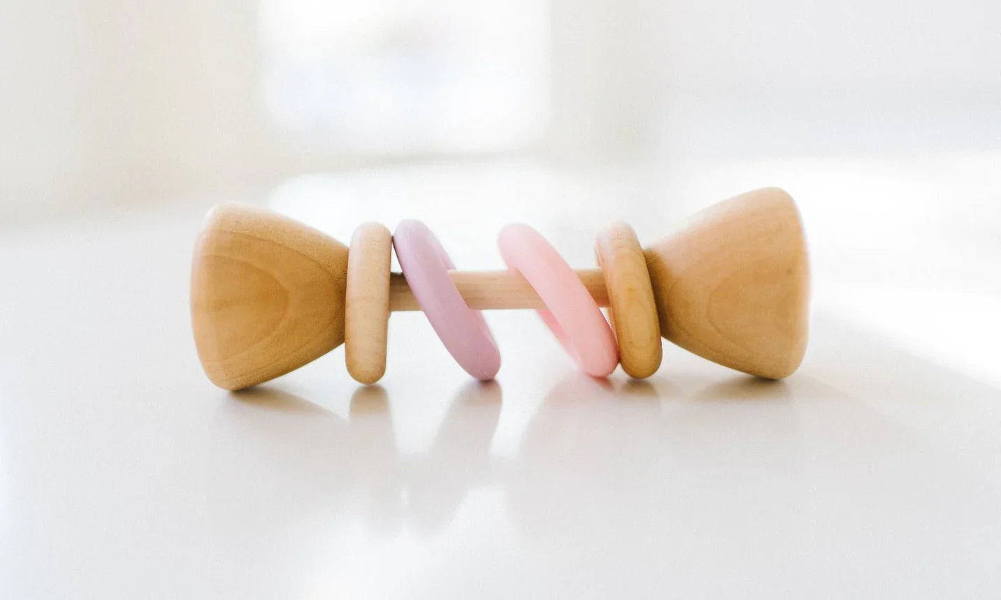 Color Block Classic Wooden Rattle